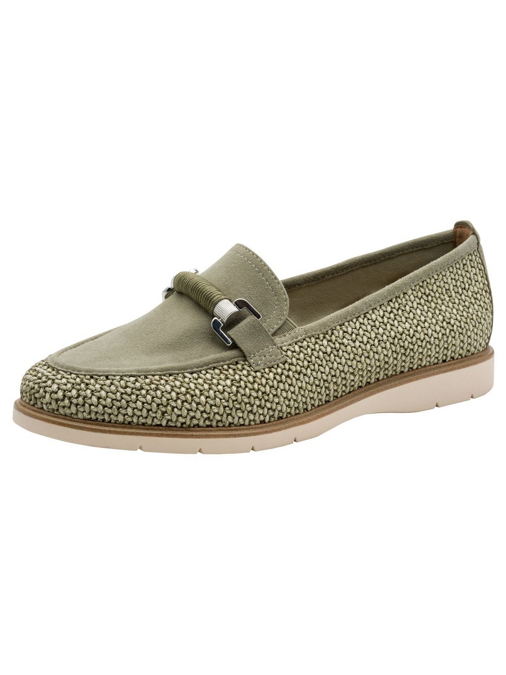 Tamaris Slipper Damen Leder grün, 40