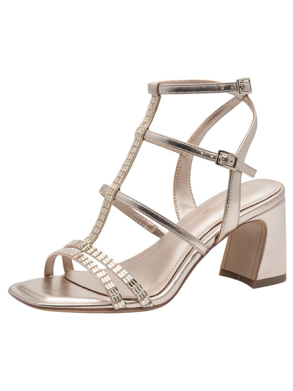 Tamaris Sandalette Damen Textil gold, 36