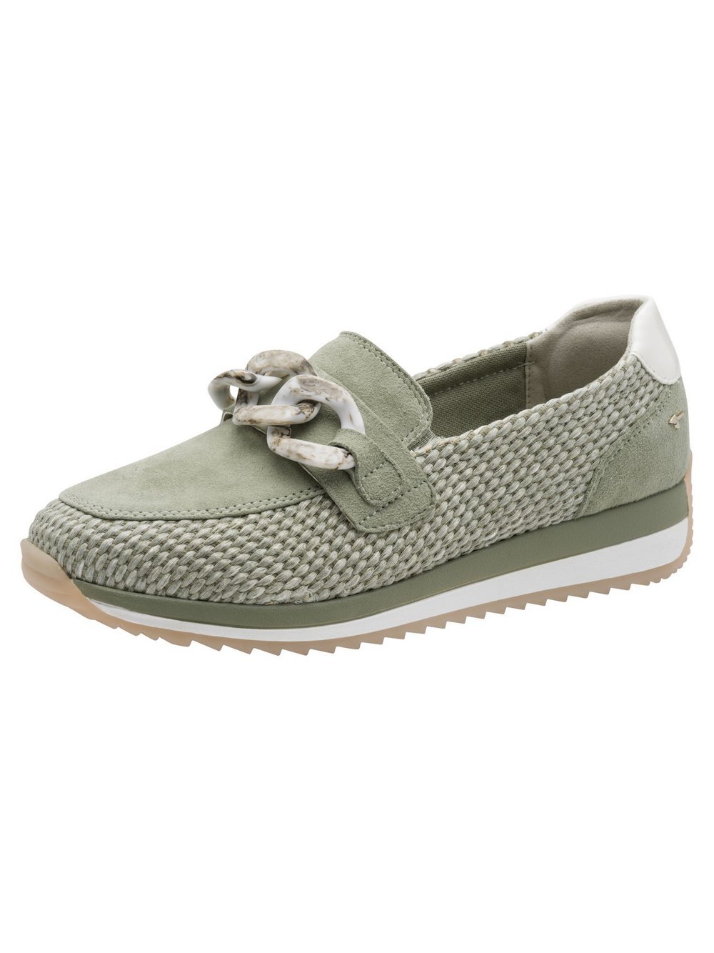 Tamaris Slipper Damen Leder grün, 42