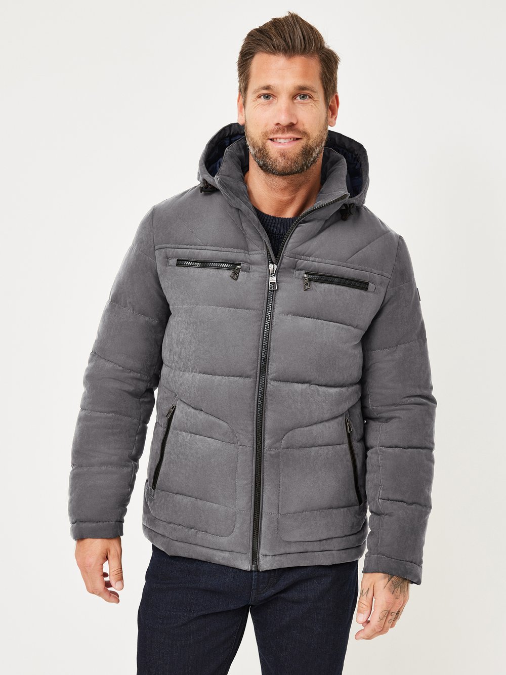 Thumbnail - Redpoint Steppjacke Herren grau, 54