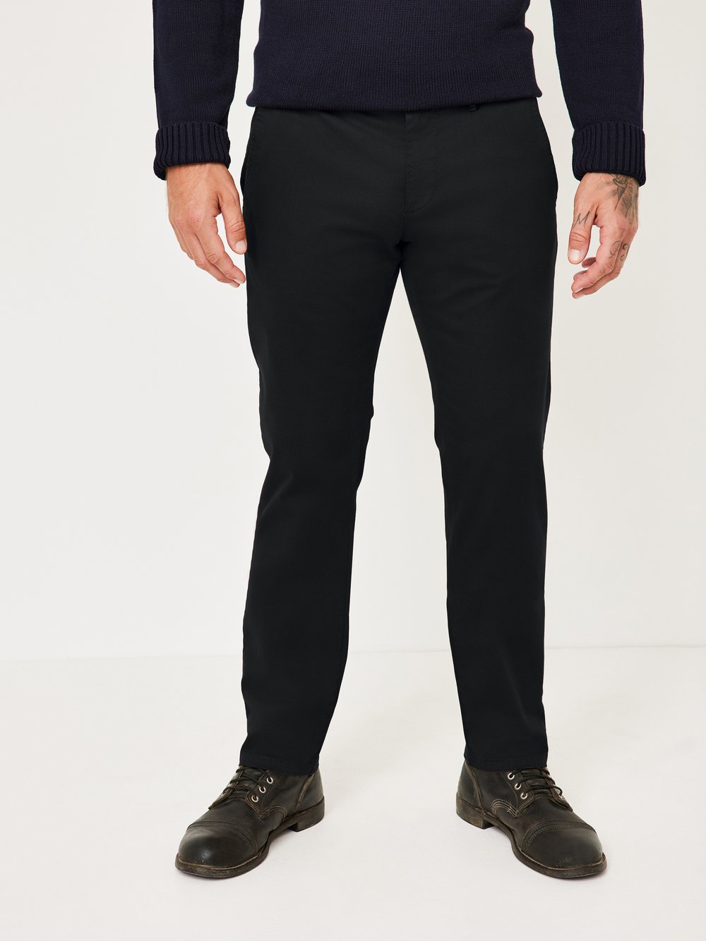 Redpoint Chino Herren Baumwolle schwarz, 32-32