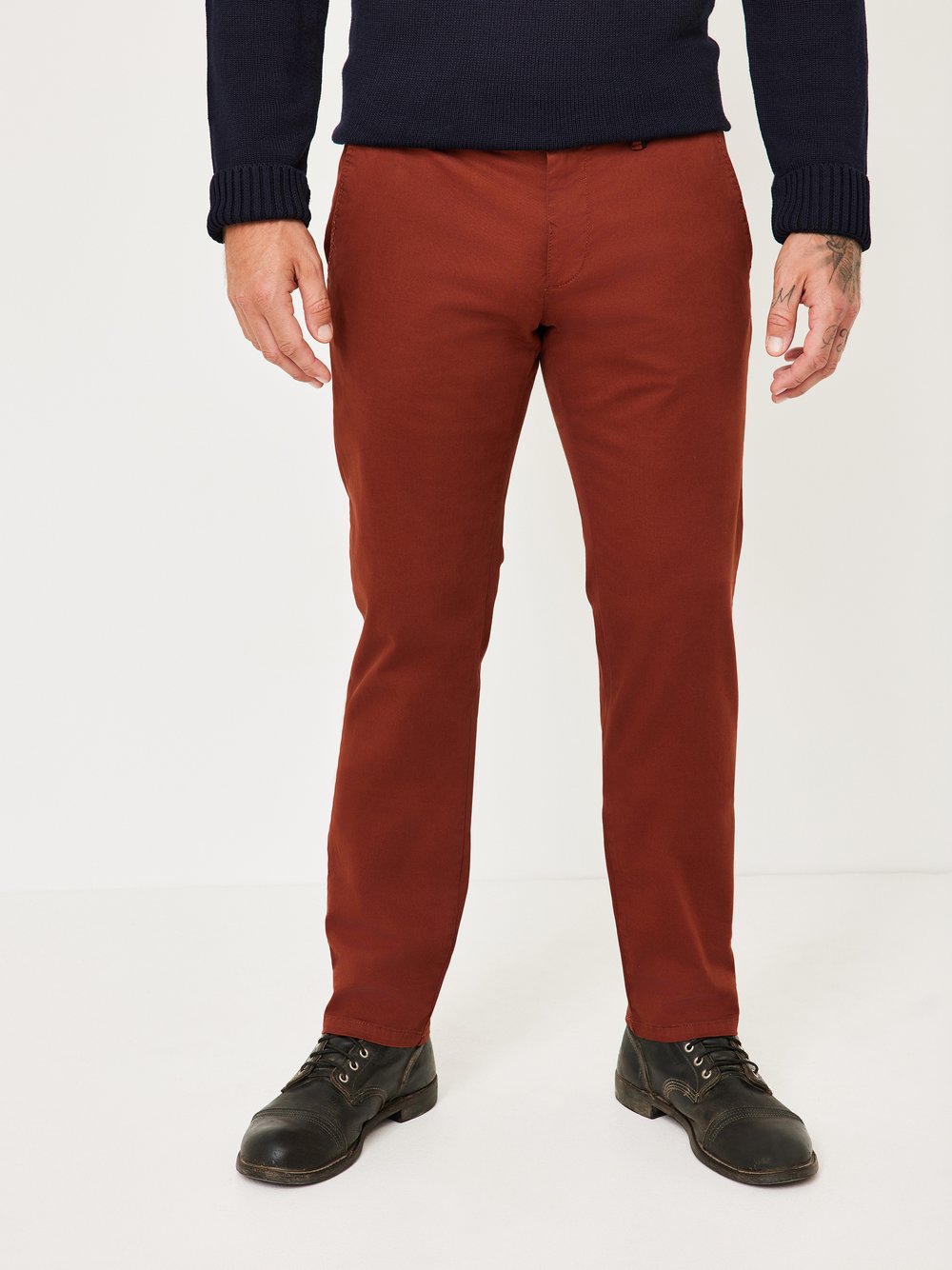 Redpoint Chino Herren Baumwolle rot, 32-30