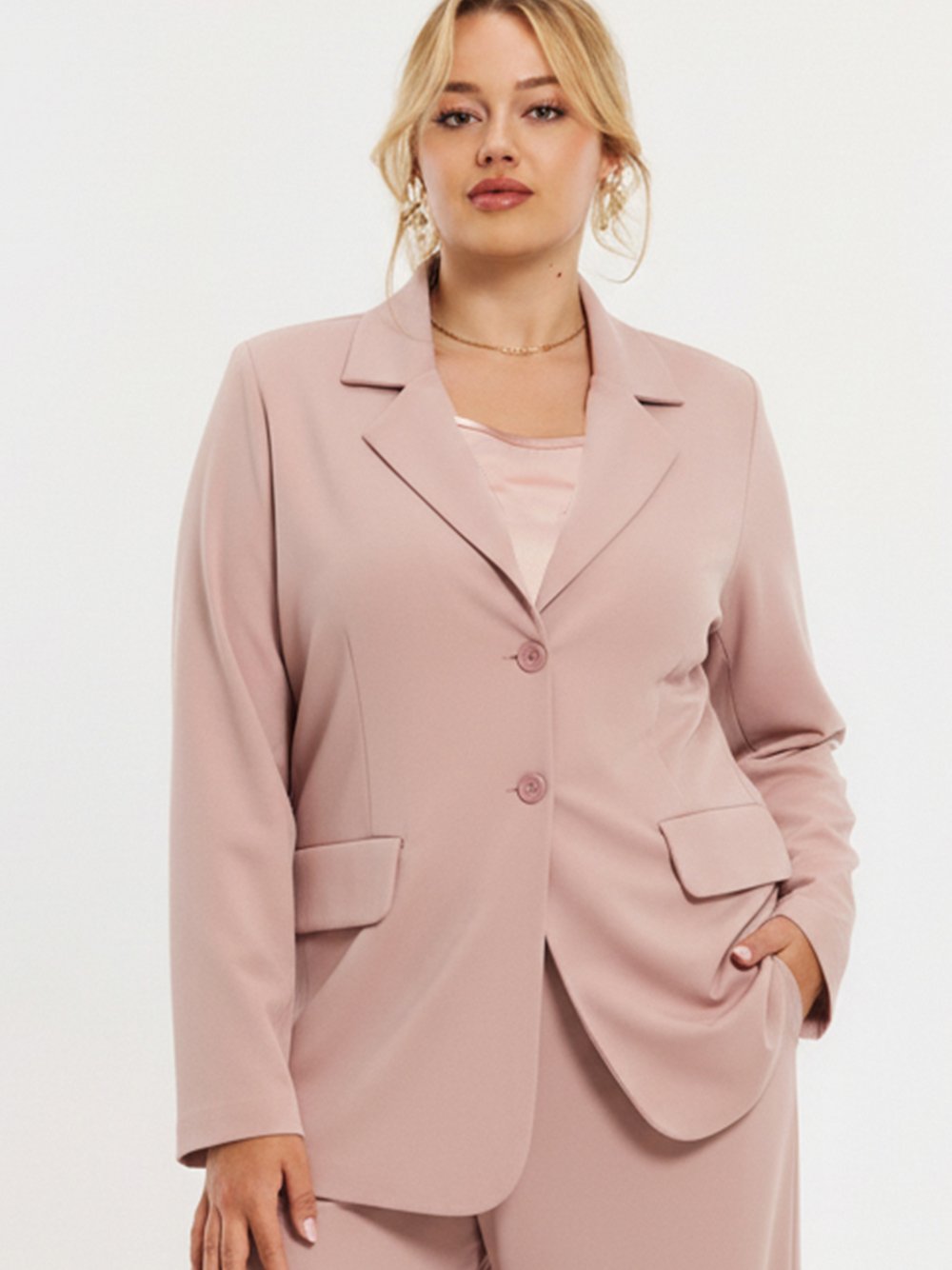 YOEK Blazer Damen Viskose braun, 46-48