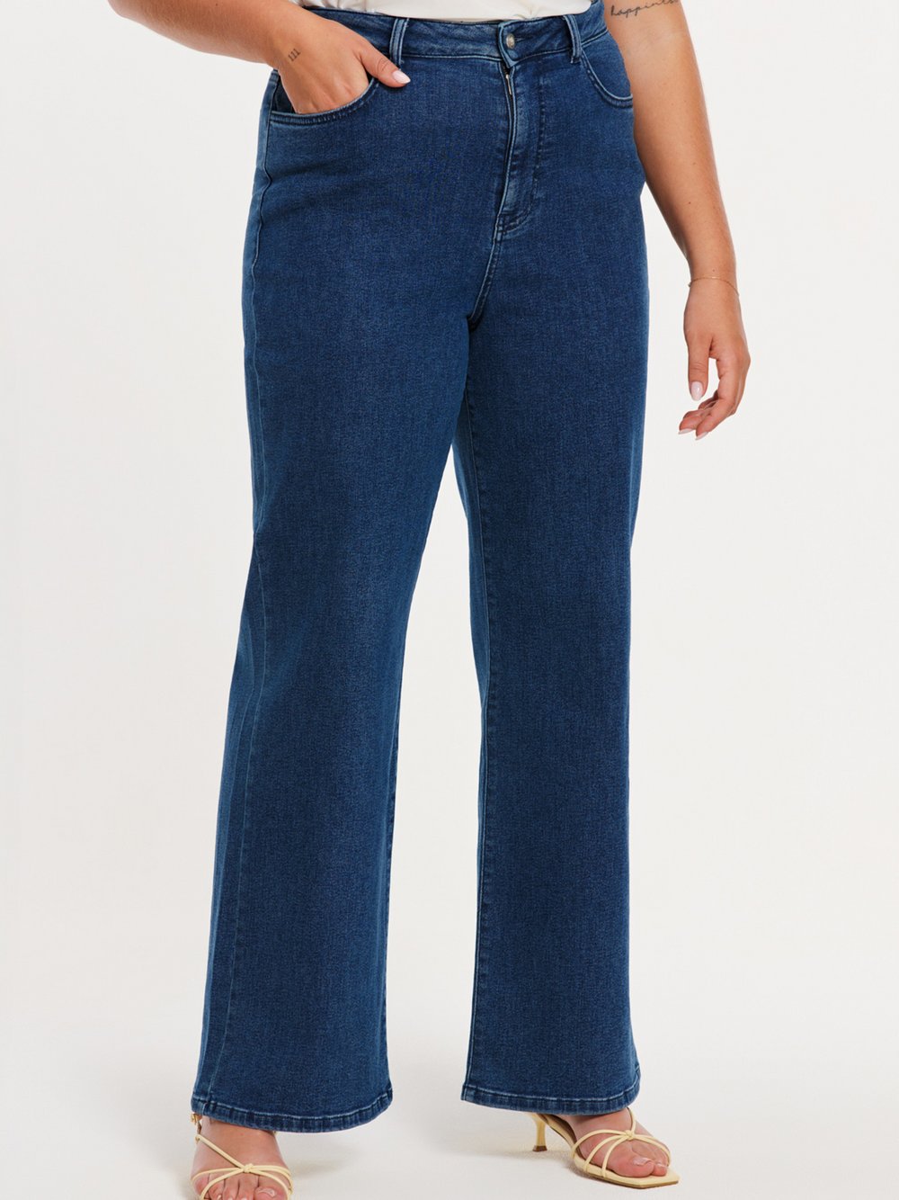 Thumbnail - YOEK Jeans Damen Baumwolle blau, 44