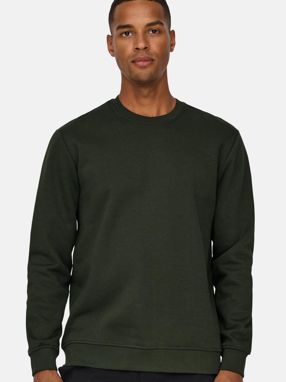 Thumbnail - Only&Sons Sweatshirt Herren Baumwolle grün, M