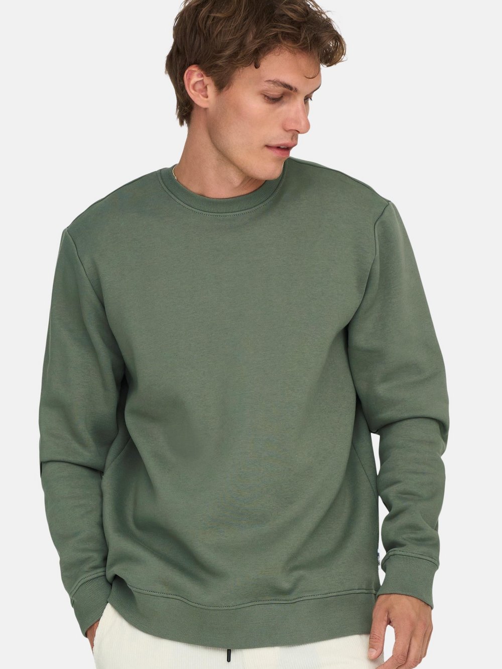 Only&Sons Sweatshirt Herren Baumwolle grün, XL