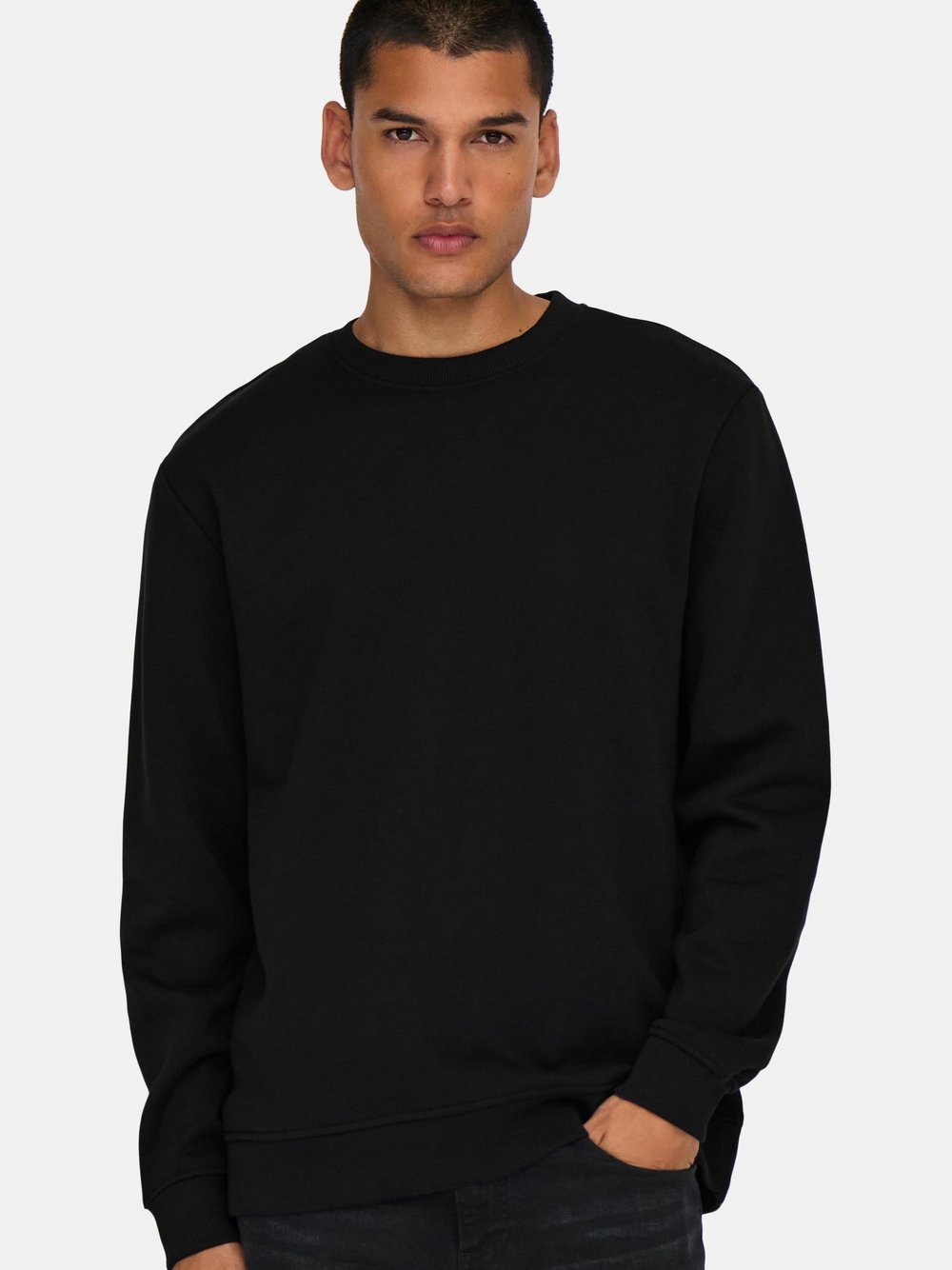 Only&Sons Sweatshirt Herren Baumwolle schwarz, M