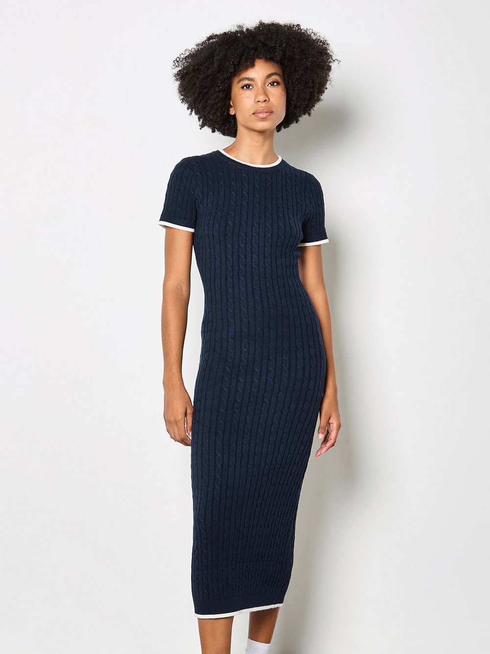 Apricot Midikleid Damen blau, 40