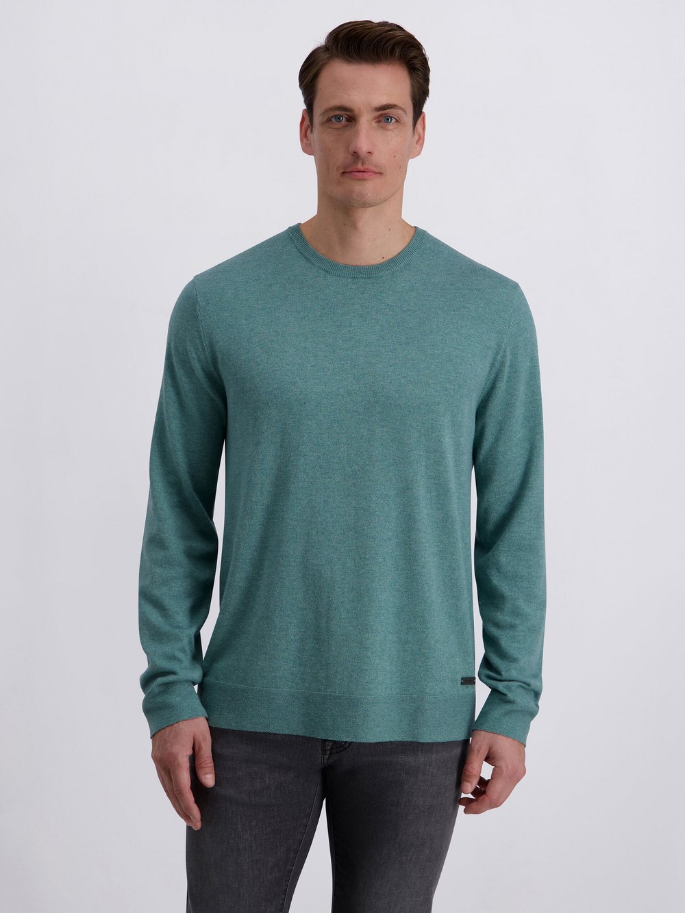 Pierre Cardin Strickpullover Herren Baumwolle grün, XXL