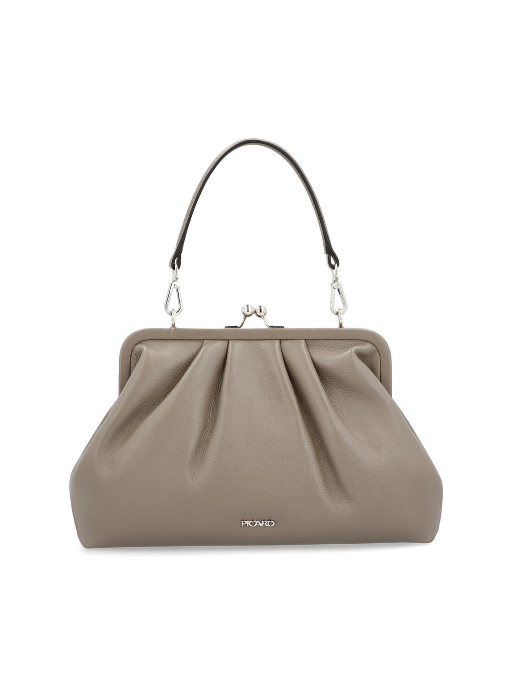 PICARD Bügeltasche Damen Leder grau strukturiert, ONE SIZE