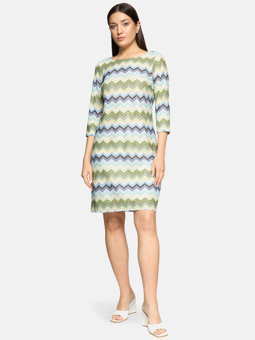 Betty Barclay Etuikleid Damen grün gestreift, 40