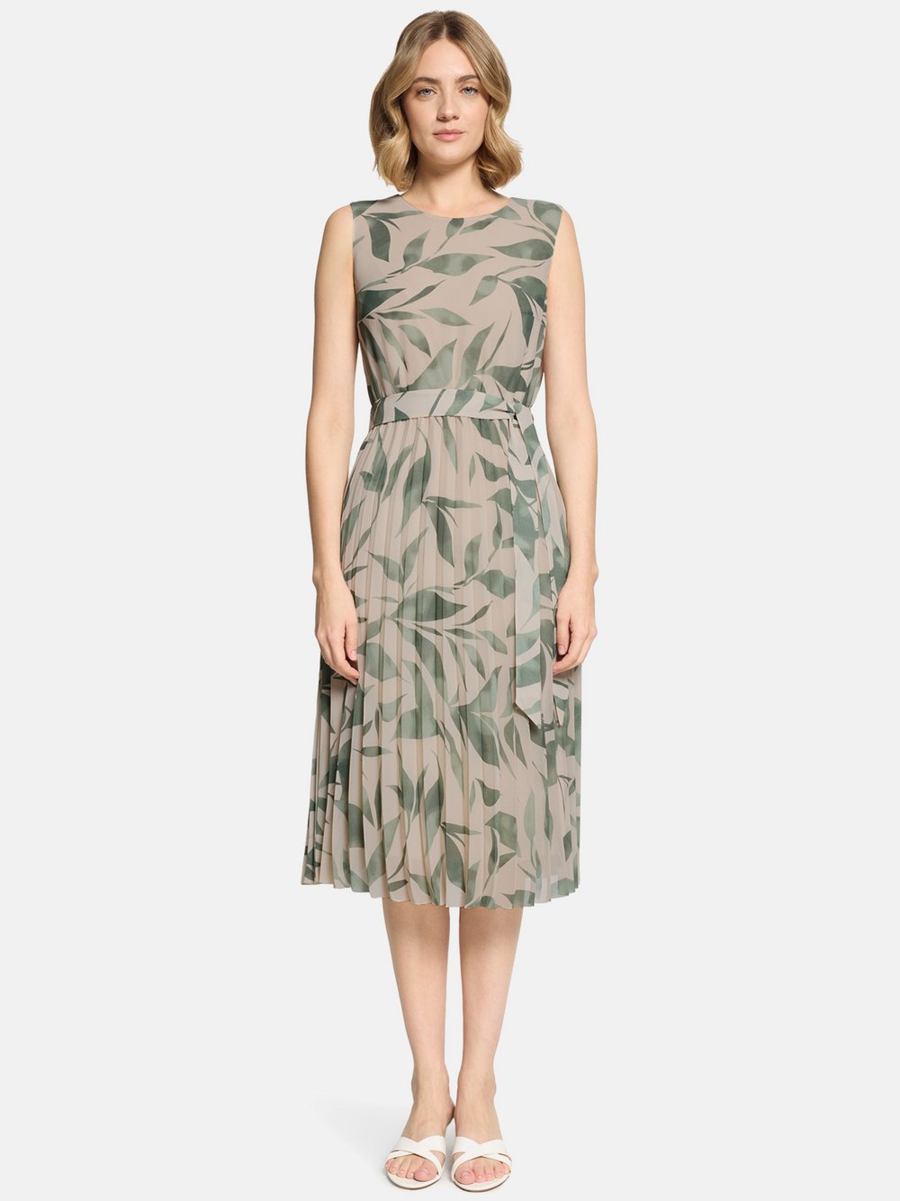 Betty & Co Chiffonkleid Damen beige gemustert, 42