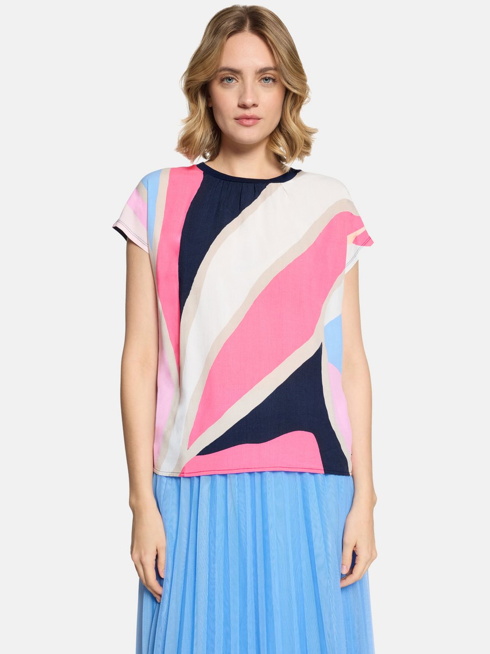 Betty & Co Shirt Damen Baumwolle rosa gemustert, L