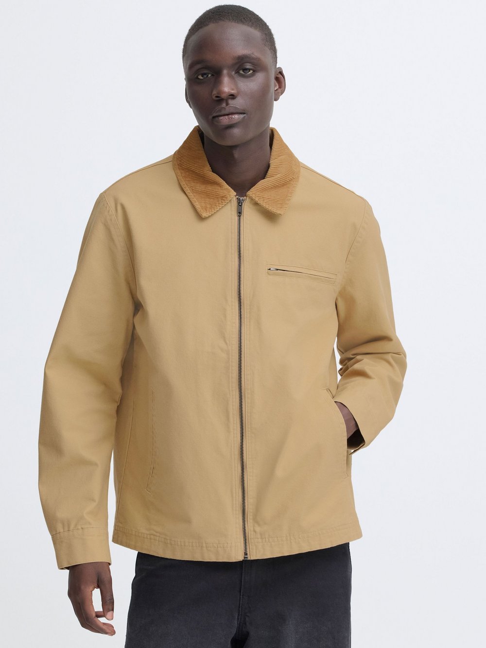 BLEND Outdoorjacke Herren Baumwolle braun, XL