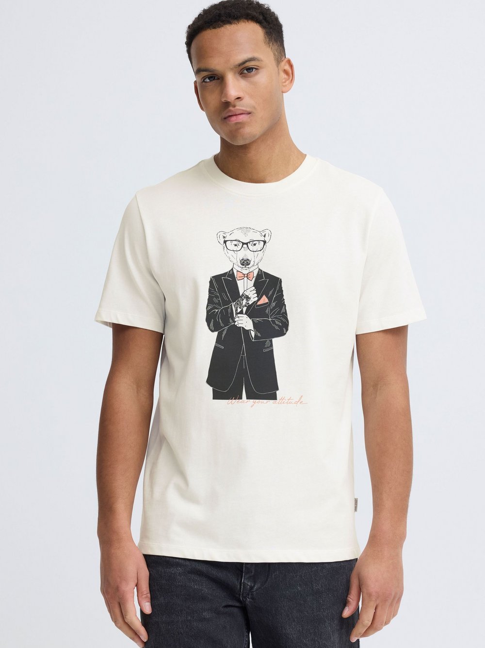 BLEND T-Shirt Herren Baumwolle mehrfarbig bedruckt, XXXL