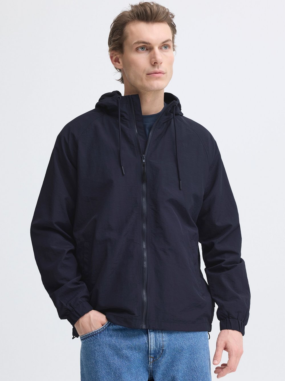 BLEND Windbreaker Herren blau, L