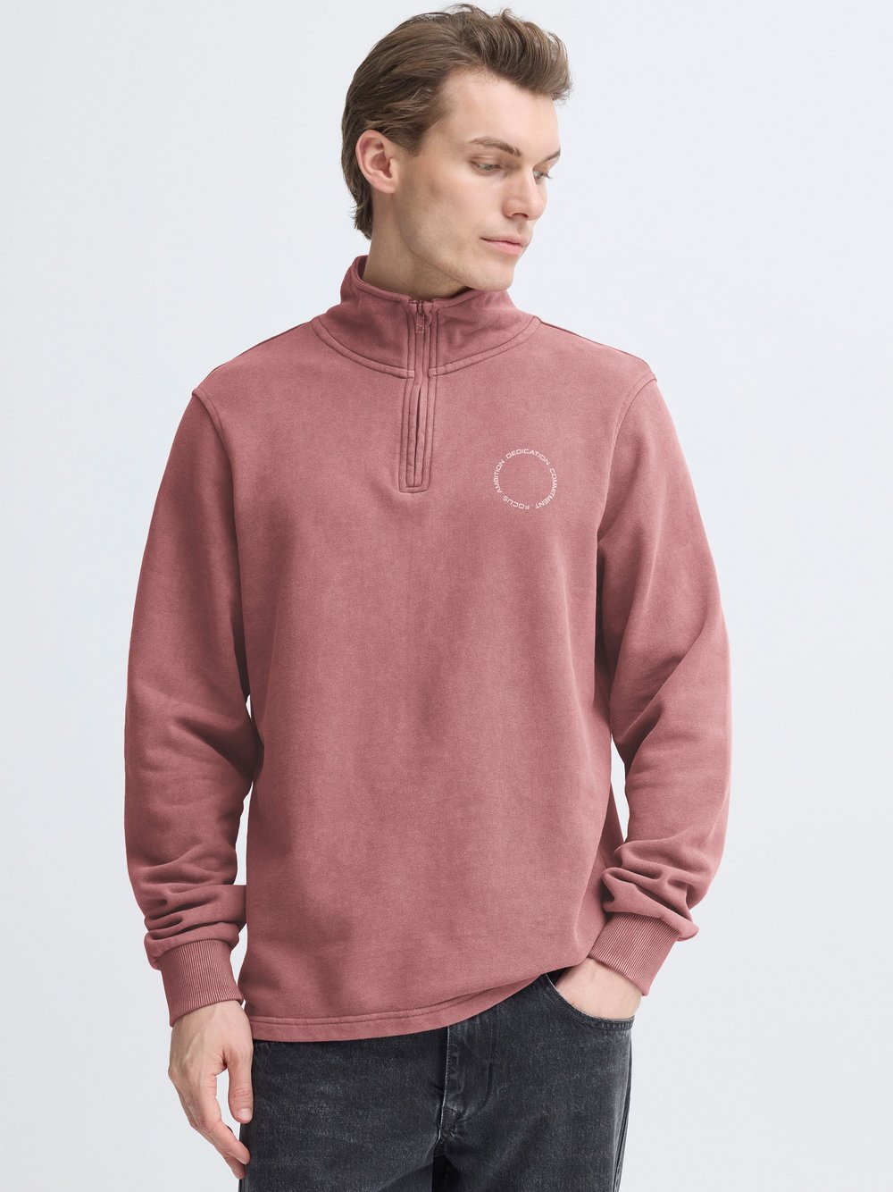 Thumbnail - BLEND Longsweatshirt Herren Baumwolle braun bedruckt, M