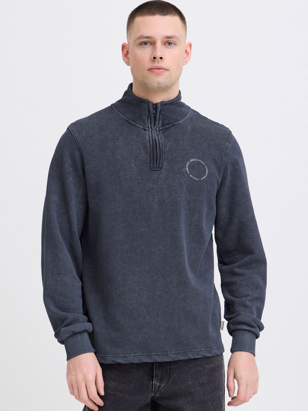 Thumbnail - BLEND Sweatshirt Herren Baumwolle blau bedruckt, L