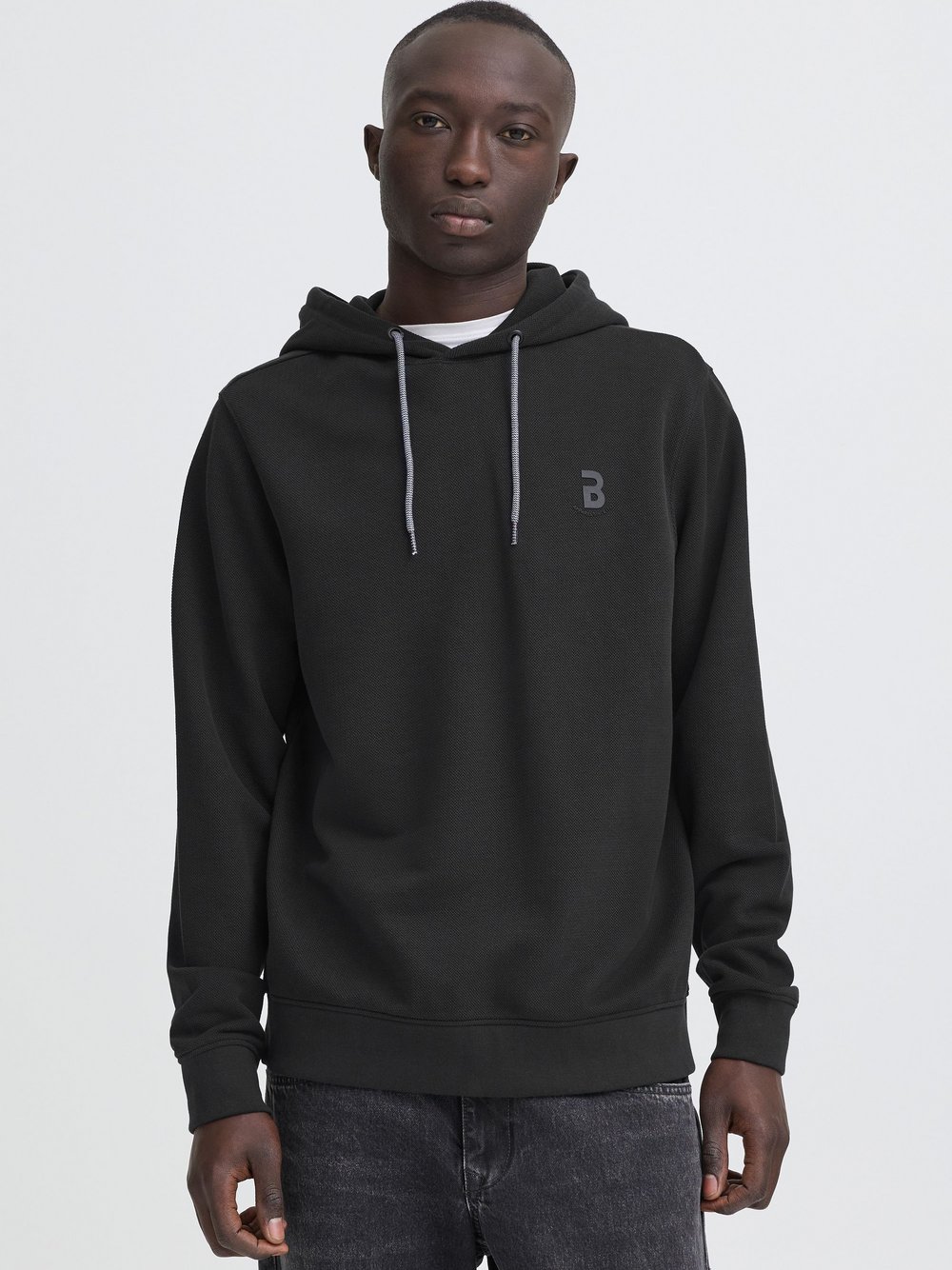 Thumbnail - BLEND Hoodie Herren Baumwolle schwarz bedruckt, XL