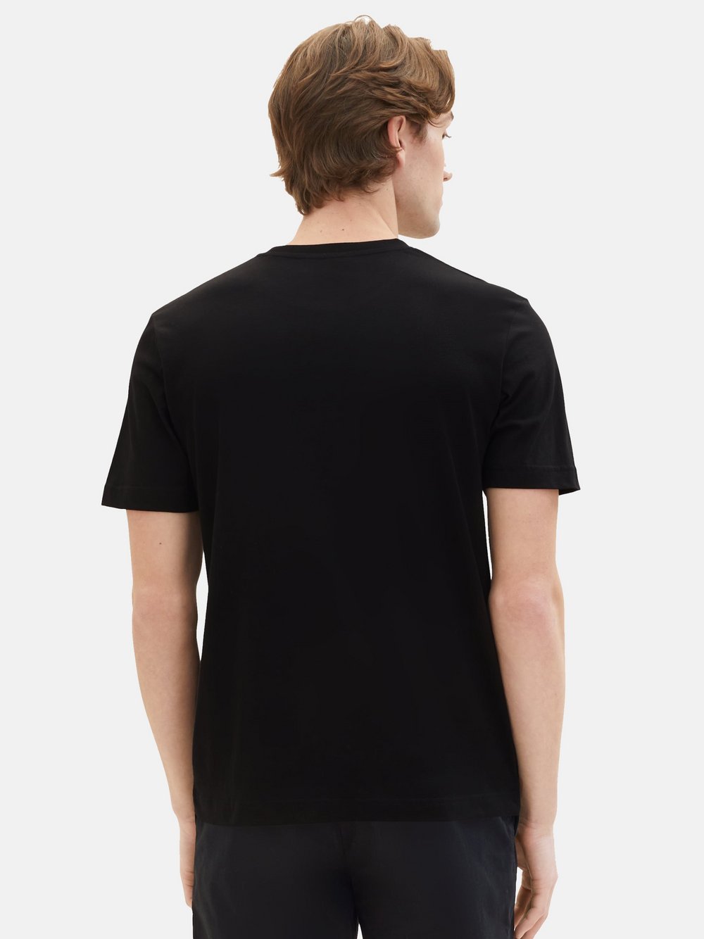 Tom Tailor T-Shirt Herren Baumwolle schwarz, XXXL