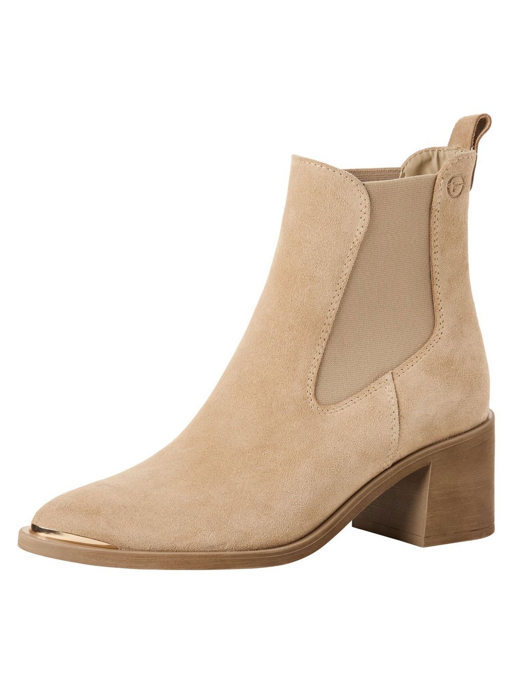Tamaris Chelsea Boot Damen Leder beige, 42
