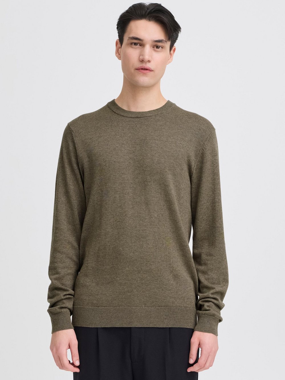 CASUAL FRIDAY Strickpullover Herren Baumwolle mehrfarbig meliert, XXL