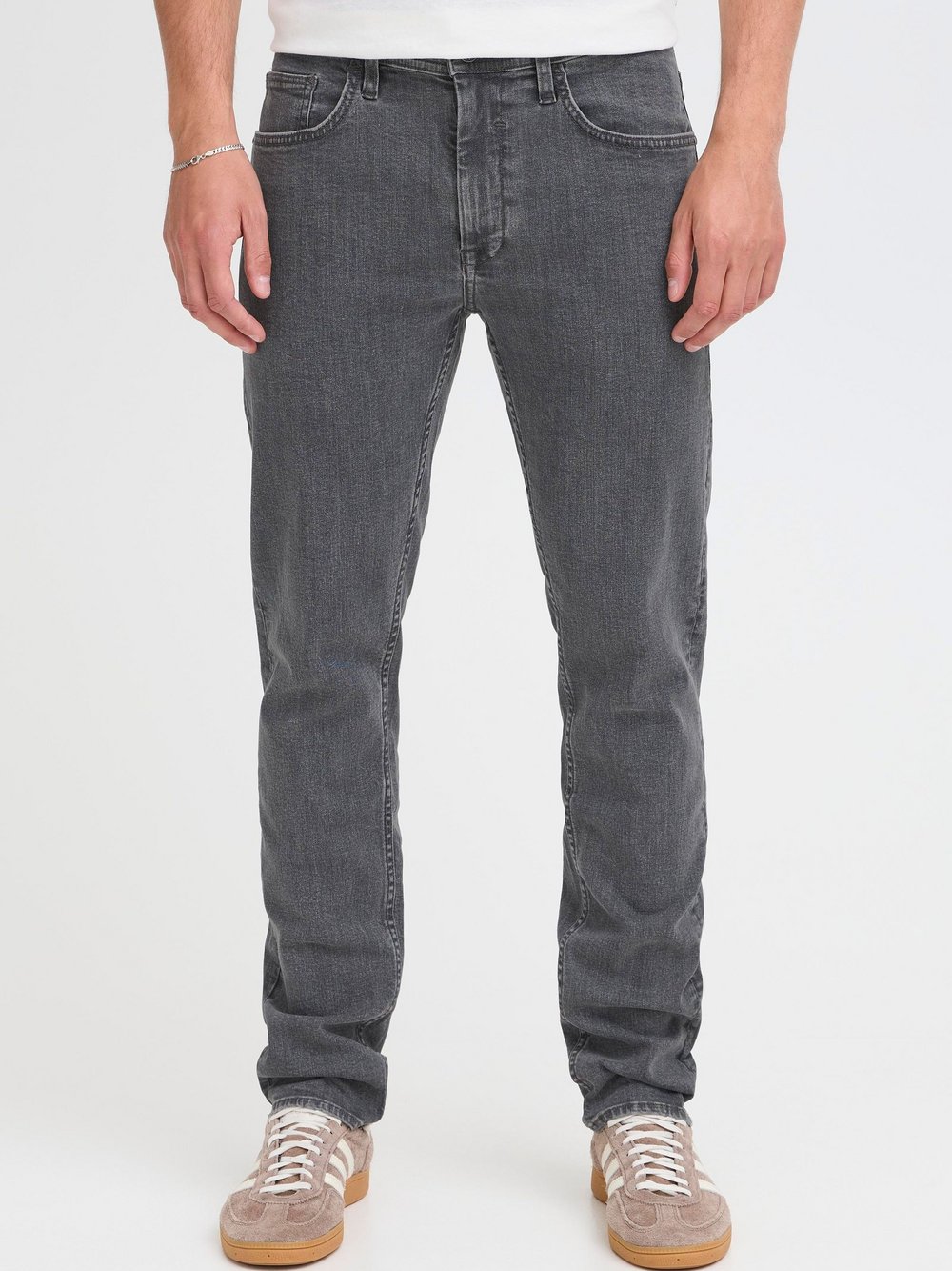 BLEND Slim-fit-Jeans Herren Baumwolle grau, 38-34