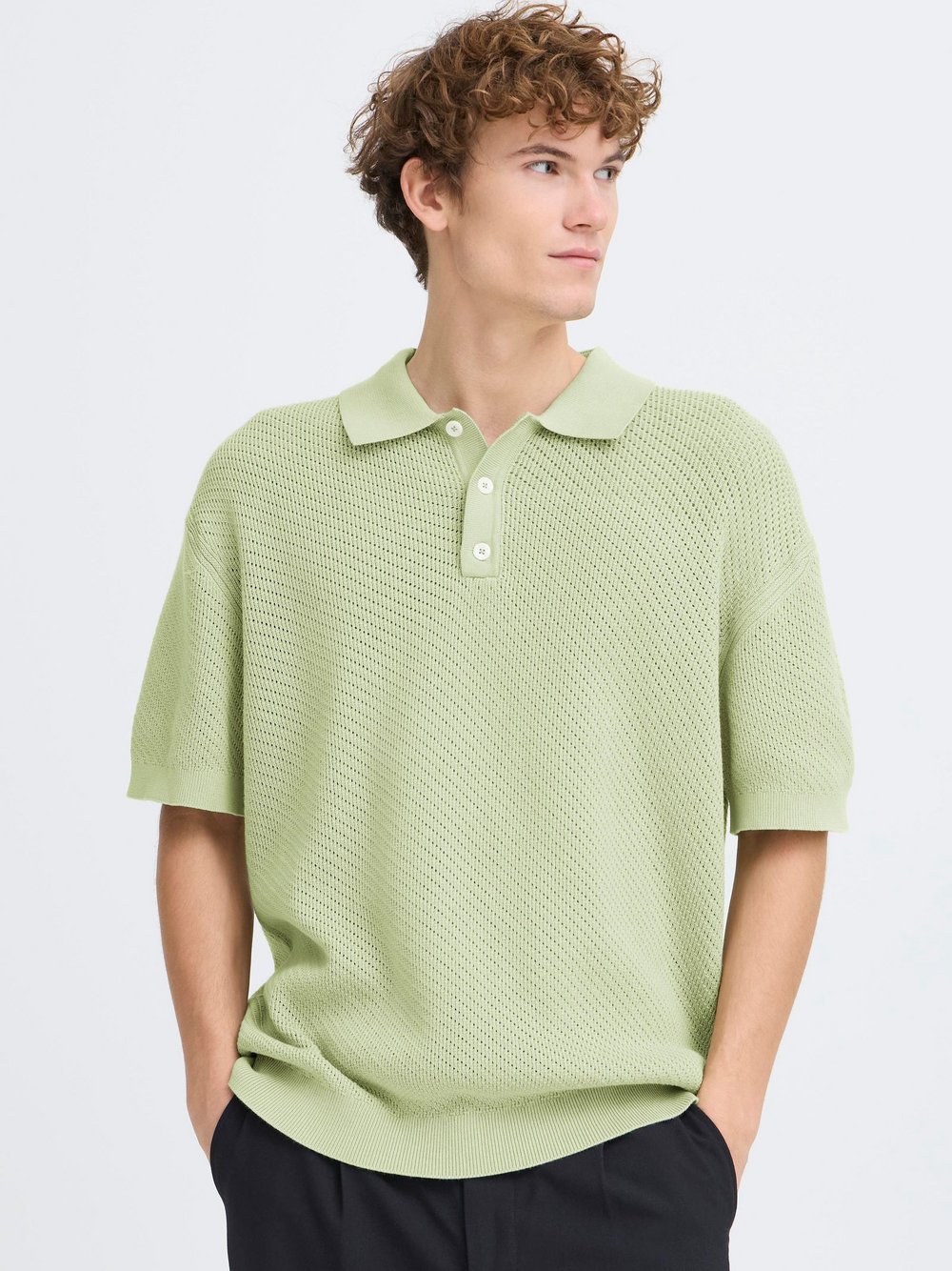 CASUAL FRIDAY Poloshirt Herren Baumwolle grün, S