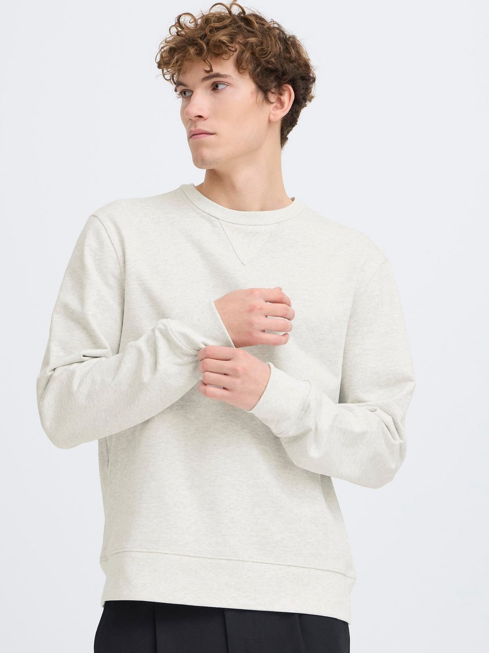 CASUAL FRIDAY Sweater Herren Baumwolle grau, XL