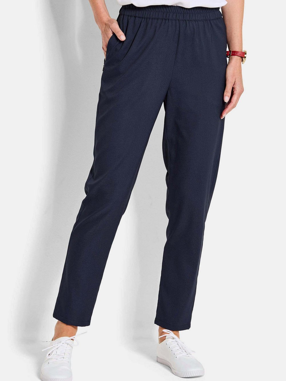 Goldner Stoffhosen Damen blau, 21