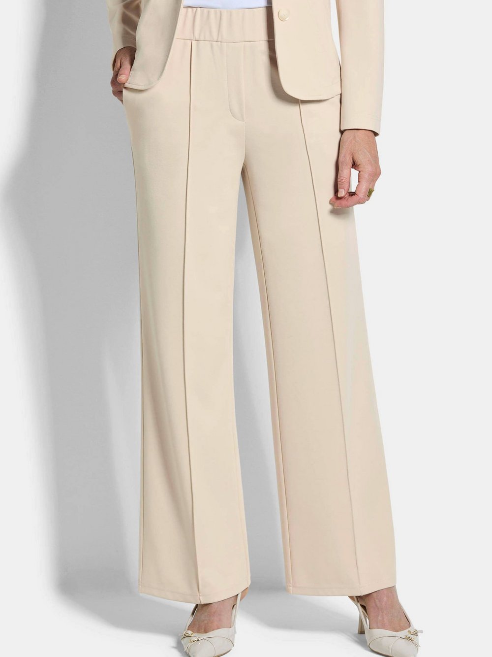 Goldner Stoffhosen Damen Viskose braun, 44