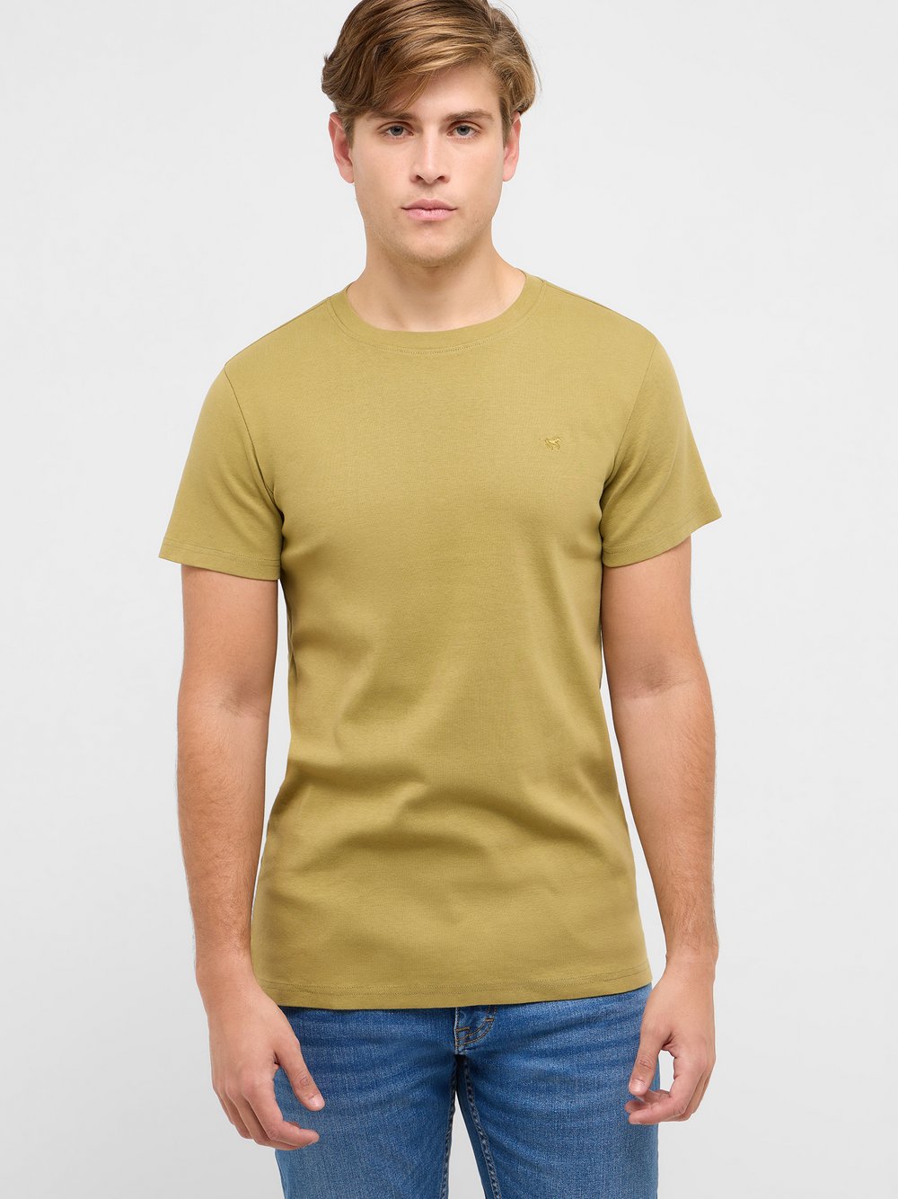 Thumbnail - Mustang T-Shirt Herren Baumwolle grün, XXL