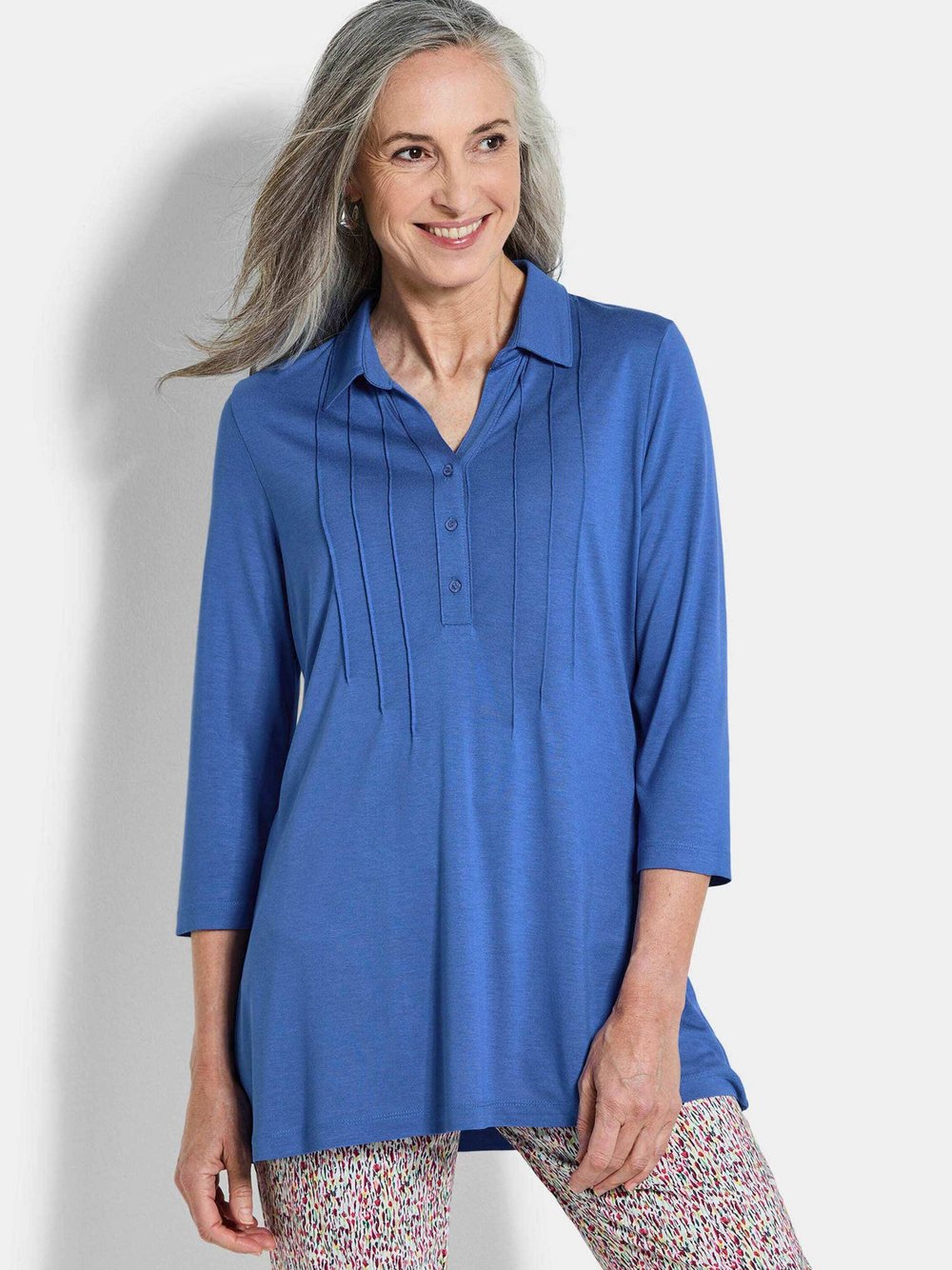 Goldner Tuniken Damen Viskose blau, 46