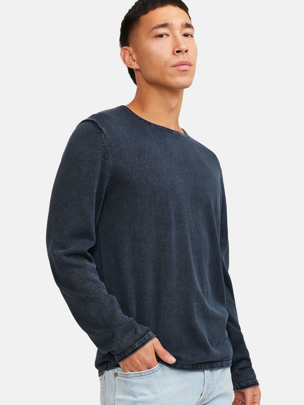 Jack & Jones Pullover im 2er-Pack Leo Herren Baumwolle blau, XXL