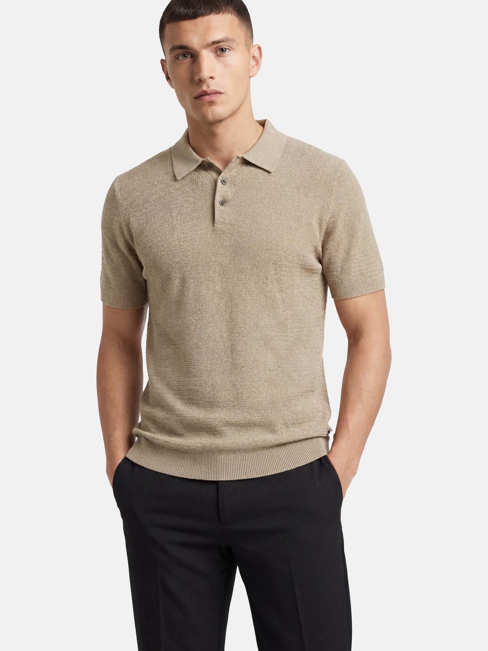 Jack & Jones Poloshirt Herren Baumwolle braun, S