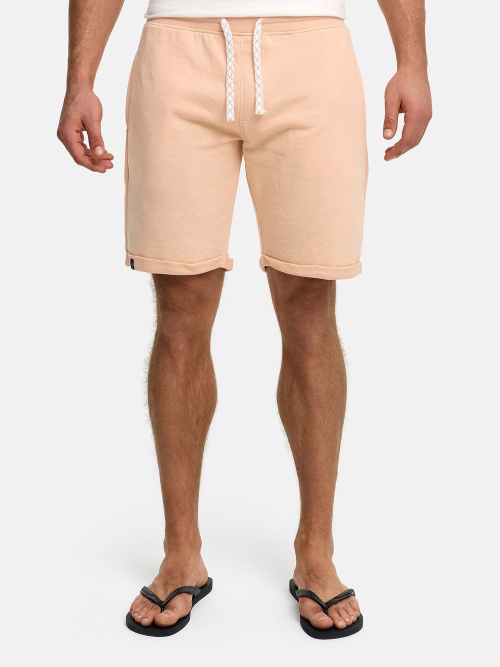 Indicode Shorts Sweat Herren Baumwolle rosa, XL