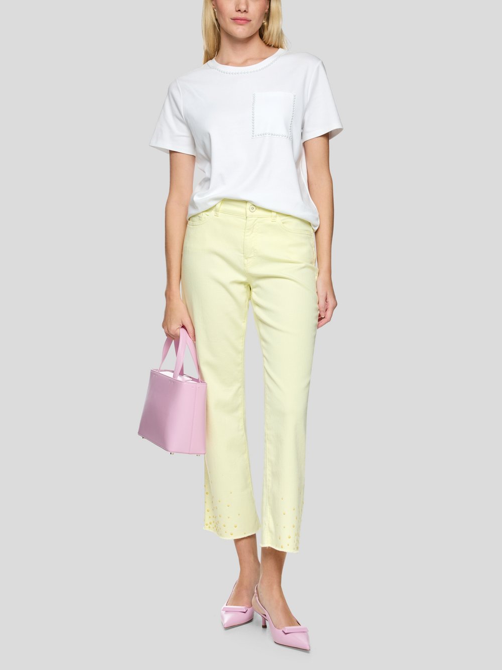 Thumbnail - Marc Cain T-Shirt Damen Baumwolle weiß, 46