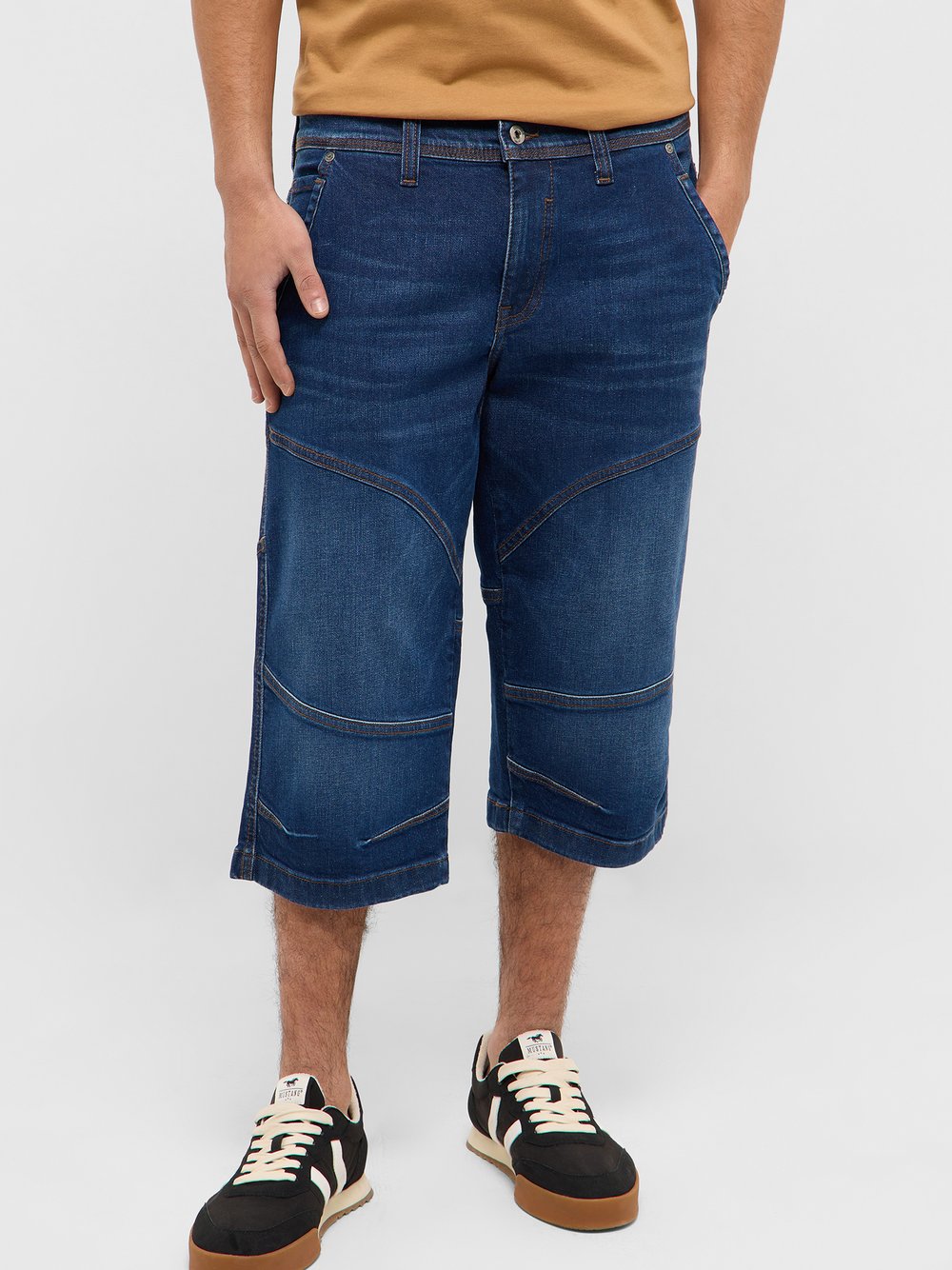 Mustang 3/4-Jeans Herren Baumwolle blau, 33