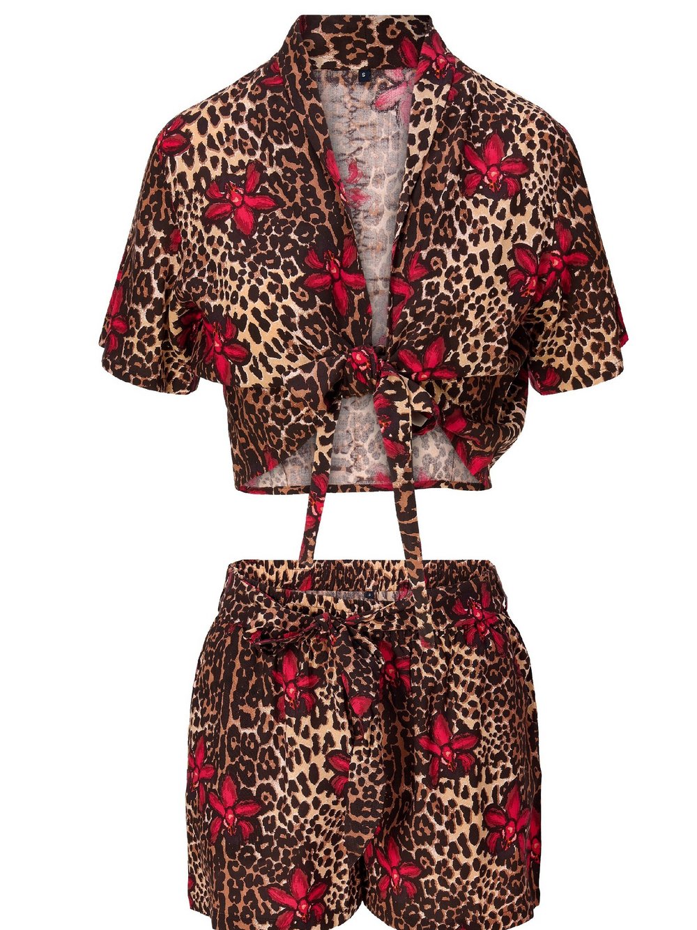 LingaDore Set Shortama Damen Viskose mehrfarbig bedruckt, 42