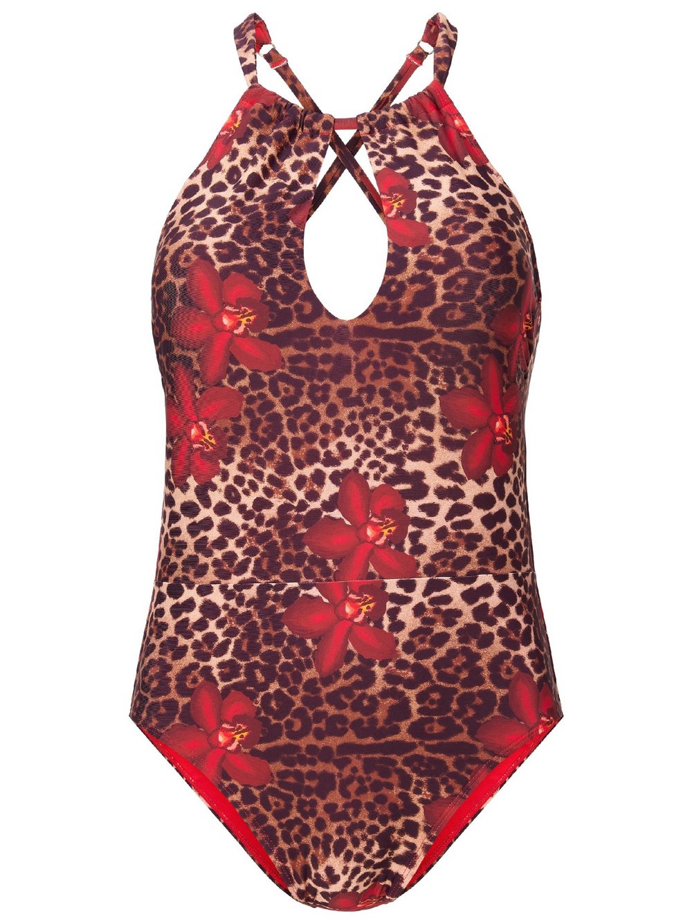 LingaDore Badeanzug Damen Polyamid mehrfarbig bedruckt, 40