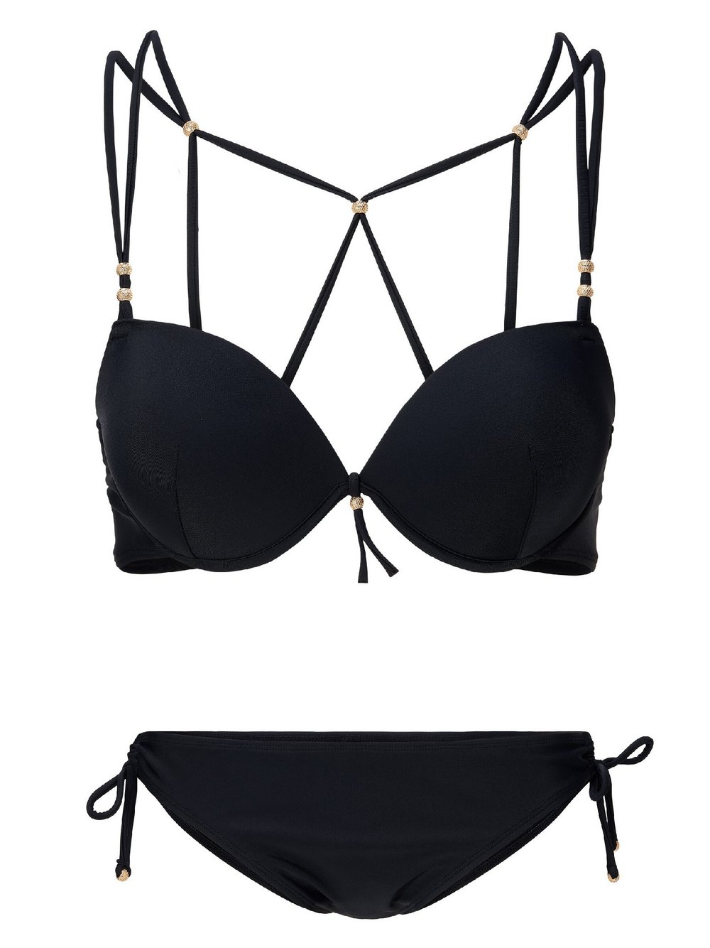 LingaDore bikiniset Halterneck Damen Polyamid schwarz, 40F