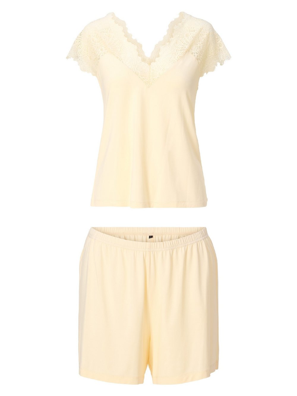 LingaDore Pyjama Damen Bambus weiß bedruckt, XXXL