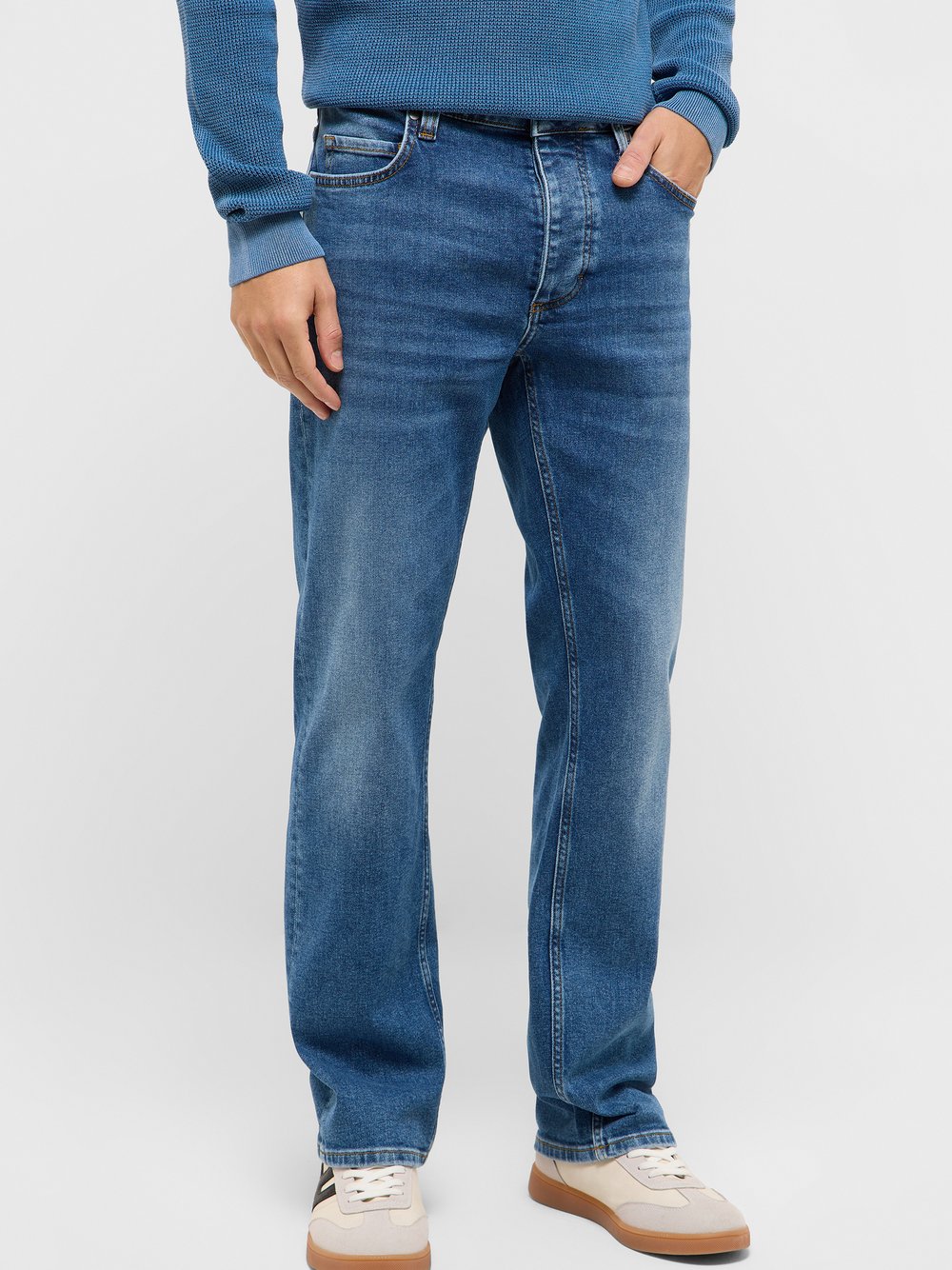 Mustang Jeans Herren Baumwolle blau, 32-34