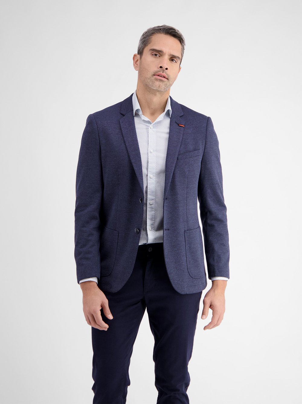 LERROS Jerseysakko Herren Regular Fit blau, 48