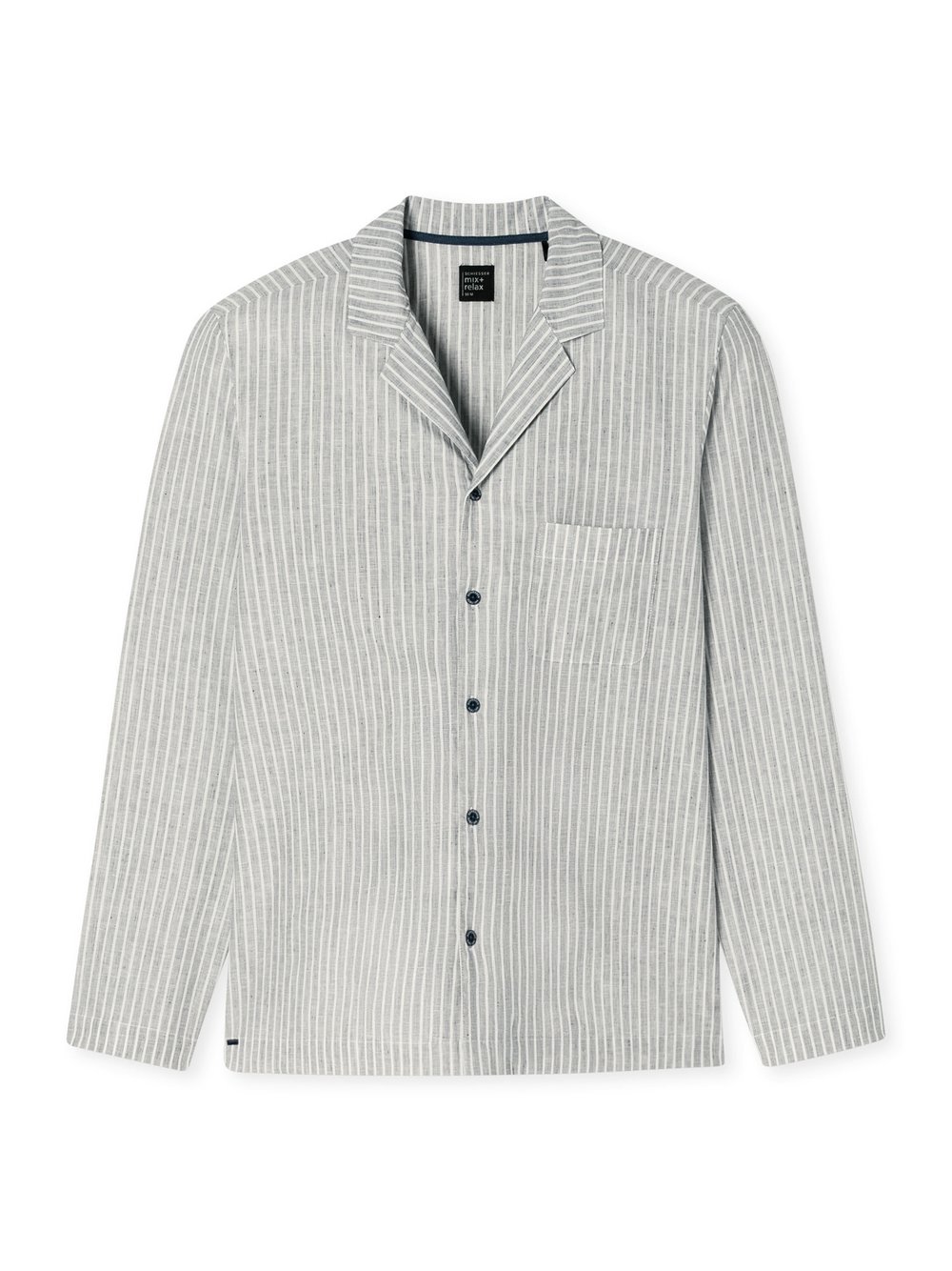 Thumbnail - Schiesser Pyjamaoberteil Herren Jersey blau, 54