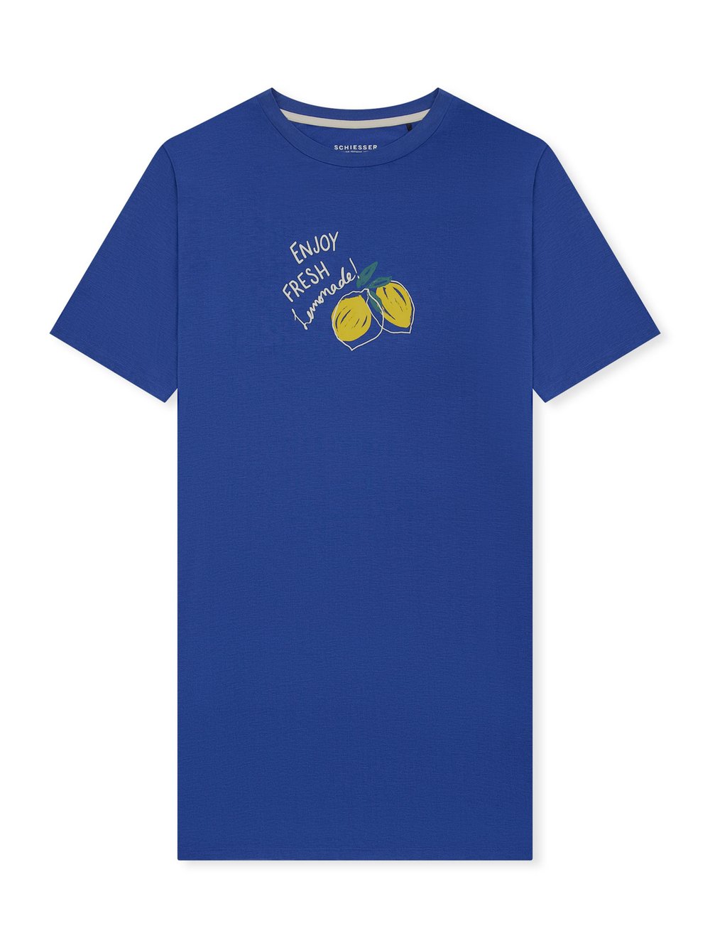 Schiesser Nachthemd  Damen Jersey blau bedruckt, 48