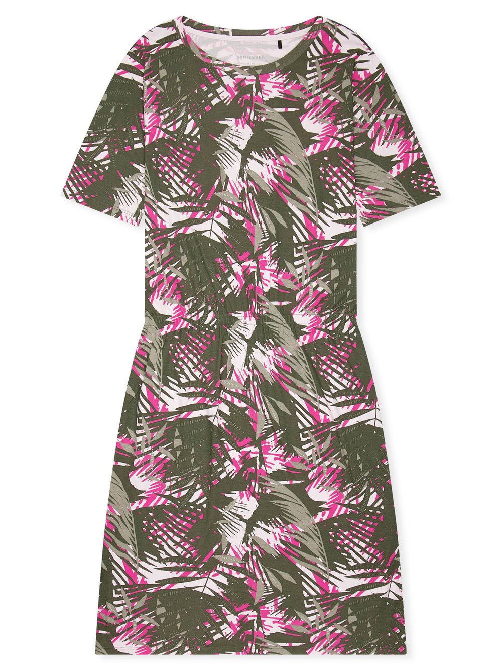 Schiesser Nachthemd  Damen Jersey mehrfarbig gemustert, 36