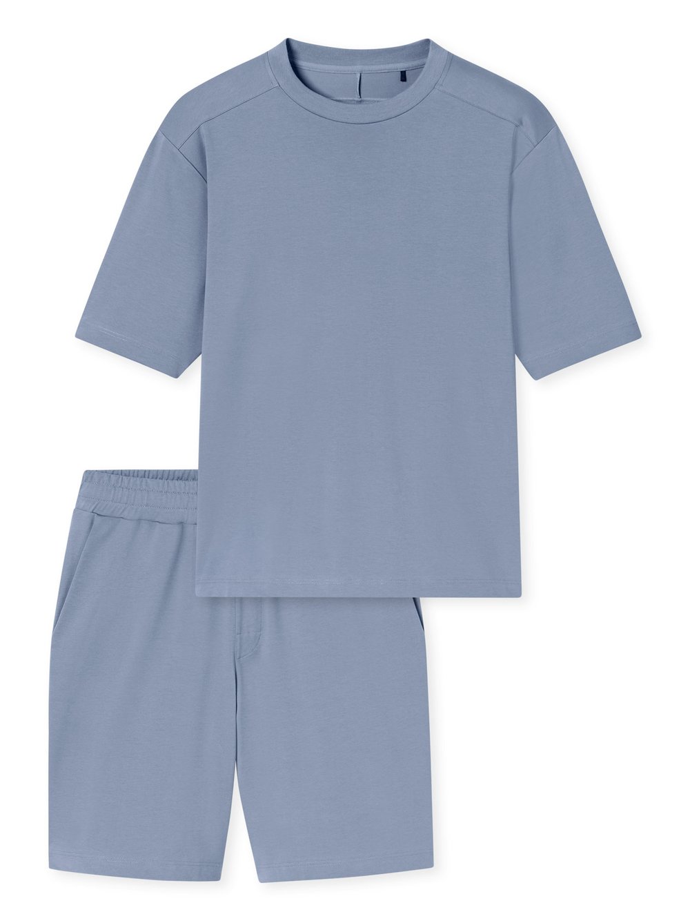 Thumbnail - Schiesser Pyjama Herren Jersey blau, 58