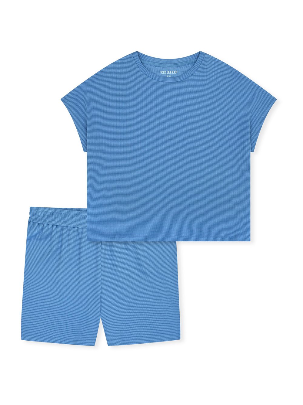 Schiesser Pyjama  Damen Jersey blau, 36