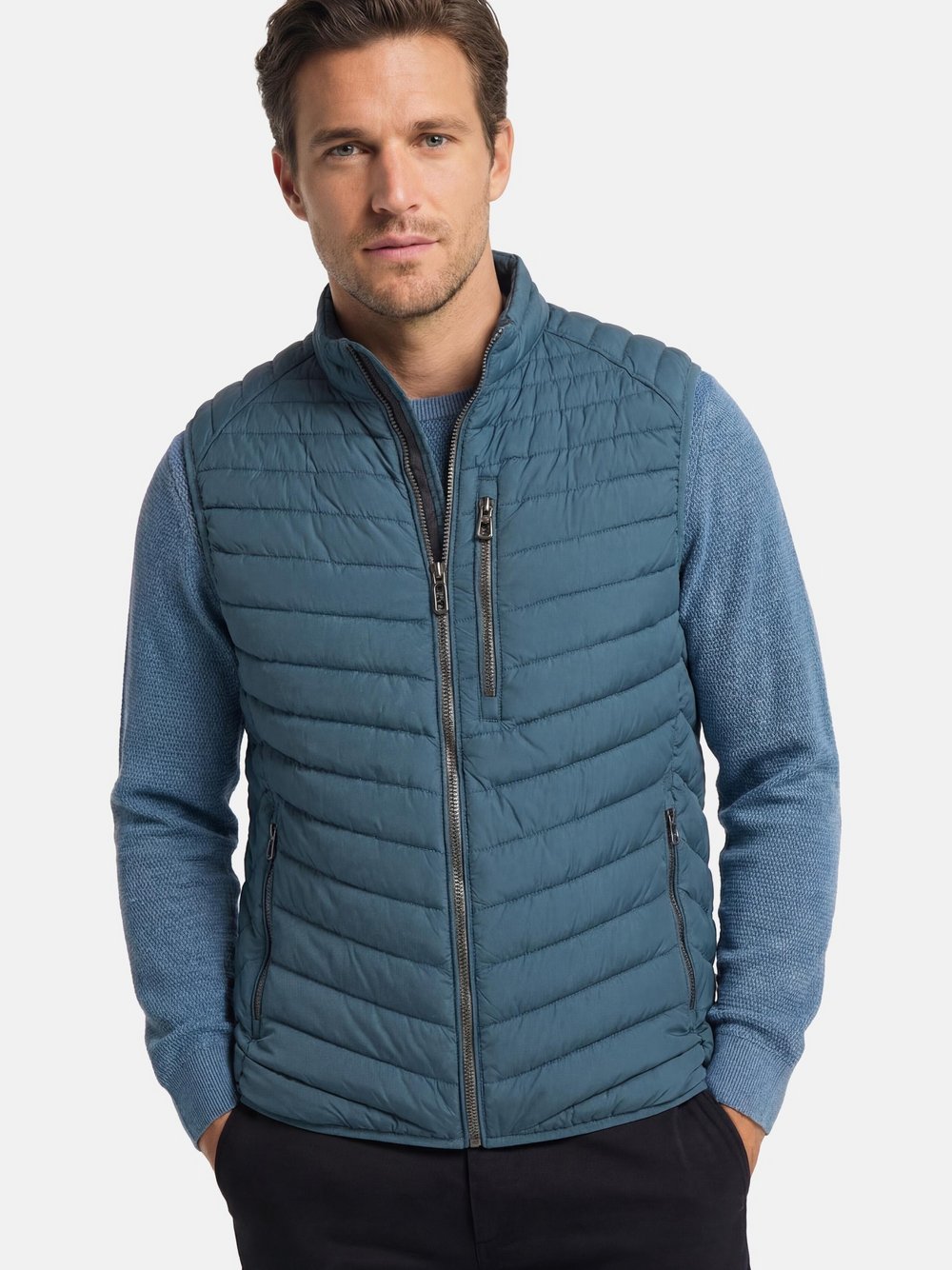 CASAMODA Steppweste Herren blau, 4XL